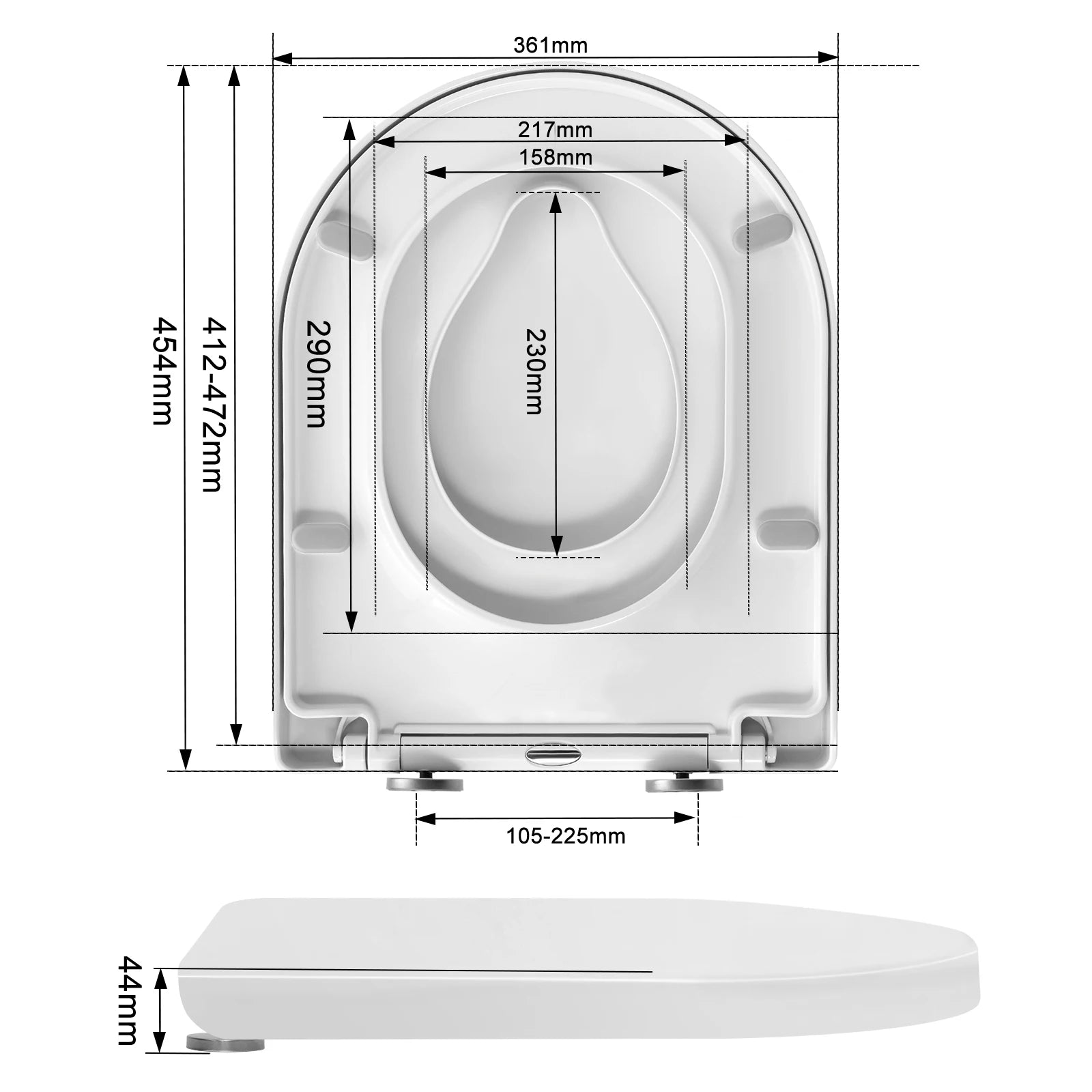 Lunette de toilette avec réducteur – Image 7