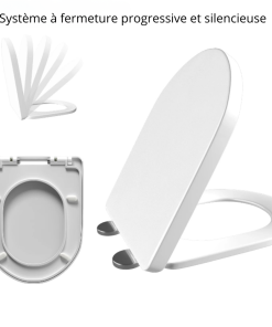 Alternative view of Abattant wc forme u