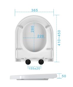 Alternative view of Abattant wc blanc